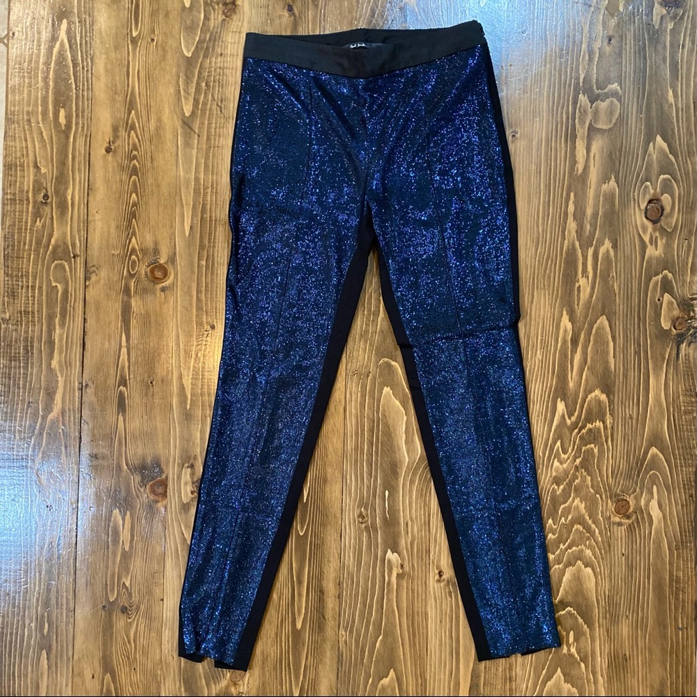 Paul Smith sparkle blue & black pants